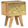 vidaXL Nightstand Solid Mango Wood 40x30x49 cm