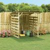 vidaXL Garden Firewood Storage Shed Impregnated Pinewood