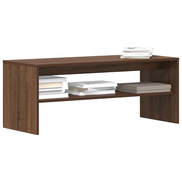 vidaXL TV Cabinet Brown Oak 100x40x40 cm Engineered Wood