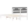 vidaXL Bed Frame with Upholstered Headboard Light Grey 120 x 190 cm
