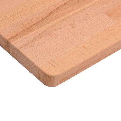 vidaXL Workbench Top 80x55x2.5 cm Solid Wood Beech