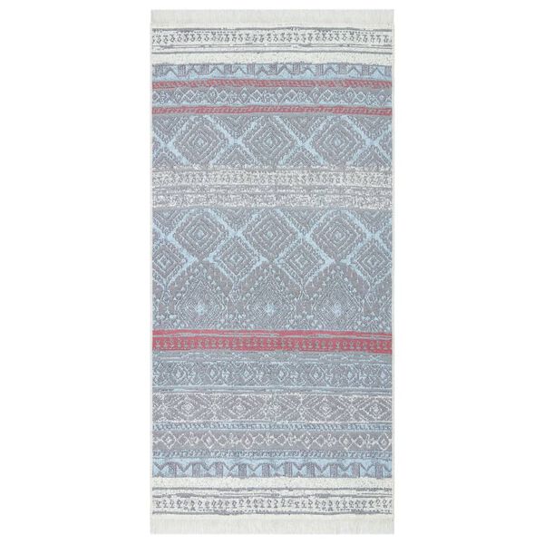 vidaXL Rug Pink and Aqua 100x200 cm Cotton