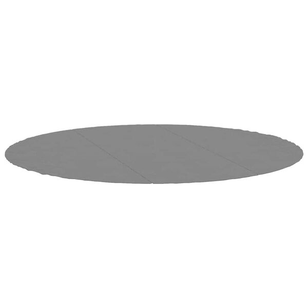 vidaXL Pool Ground Cloth Light Grey &Oslash;396 cm Polyester Geotextile