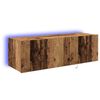 vidaXL TV Wall Cabinet 2 pcs Old Wood Engineered Wood