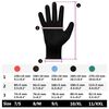 vidaXL Work Gloves 24 pcs Black 8 / M Polyester