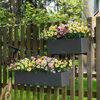 LECHUZA Planter Balconera Color 80 ALL-IN-ONE Slate 15683