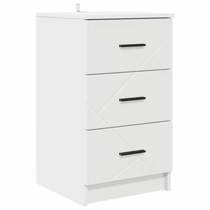 vidaXL Bedside Cabinet White 38 x 38 x 66 cm Engineered wood