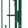 vidaXL Fence Gate Emmen with Spikes Steel 104x97 cm Green