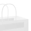 vidaXL Paper Bags 50 pcs with Handles White 26x12x35 cm