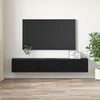 vidaXL TV Cabinet Set 3 pcs Black 60 x 30 x 30 cm Engineered Wood