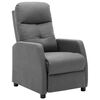 vidaXL Recliner Chair Light Grey Fabric