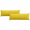 vidaXL Sofa Pillows 2 pcs Yellow 120 x 40 cm Corduroy Fabric