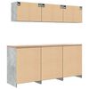 vidaXL Garage Cabinets 6 pcs Concrete Grey Engineered Wood