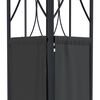 vidaXL Gazebo with Roof Anthracite 400x300x270 cm Steel