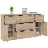 vidaXL 3 Piece Sideboard Set Sonoma Oak Engineered Wood