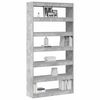 vidaXL Book Cabinet Concrete Grey 100 x 30 x 198 cm Engineered Wood