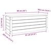 vidaXL Storage Box Wax Brown 89 x 36.5 x 33 cm Solid Pine Wood