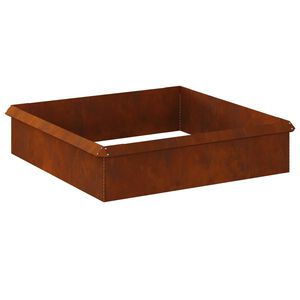 vidaXL Snail Fences 8 pcs 100 x 3.5 x 25 cm Weathering Steel Rusty