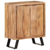 vidaXL Sideboard 60x36x76 cm Solid Acacia Wood with Live Edges