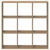 vidaXL Bookcase Artisian Oak 102x32x102 cm Engineered Wood