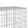 vidaXL Gabion Basket with Cover 750x100x100 cm Galvanised Iron