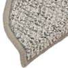 vidaXL Carpet Stair Treads 15 pcs Light Grey 56x17x3 cm