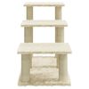vidaXL Cat Tree with Sisal Scratching Posts Cream 50.5 cm
