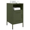 vidaXL Bedside Cabinets 2 pcs Olive Green 36x39x68 cm Steel