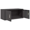 vidaXL Storage Cabinet Black 90 x 40 x 40 cm Cold-Rolled Steel