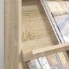 vidaXL Magazine Rack Sonoma Oak 70 x 41 x 96 cm Engineered Wood