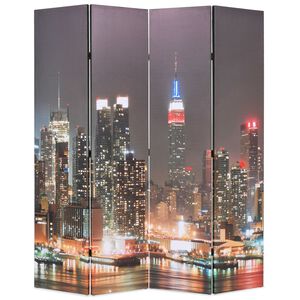 vidaXL Folding Room Divider 160x170 cm New York by Night