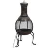 vidaXL Garden Stove with Poker 39x39x90 cm Steel