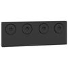 vidaXL Sliding Door Hardware Kit 427 cm Steel Black