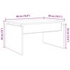 vidaXL Coffee Table Old Wood 68x50x38 cm Engineered Wood