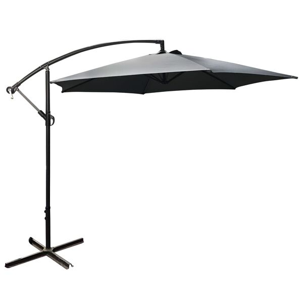 HI Cantilever Garden Parasol Diameter 3 m Anthracite