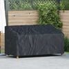 vidaXL Garden Bench Cover Black 185 x 85 x 65 / 94 cm 210D Oxford Fbric