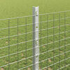 vidaXL Fence with Post Silver 1.2 x 10 m Steel