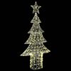 vidaXL Christmas Tree with 240 LEDs Warm white 150 cm Acrylic