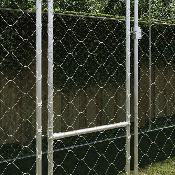 vidaXL Dog Cage with Roof Silver 800 x 200 x 258 cm Steel and PE