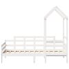 vidaXL Day Bed with Roof without Mattress White 80x200 cm Solid Wood