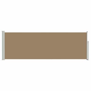 vidaXL Retractable Side Awning Taupe 300 x 100 cm Polyester