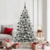 vidaXL Artificial Hinged Christmas Tree White 180 cm PE and PVC
