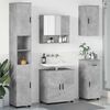 vidaXL Bathroom Furniture Set with Drawer 5 pcs Concrete Grey
