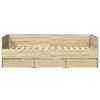 vidaXL Daybed with Drawers without Mattress Sonoma Oak 100x200 cm