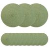 vidaXL Jute Placemets 12 pcs Olive green &Oslash; 30 cm 100% Tossa Jute