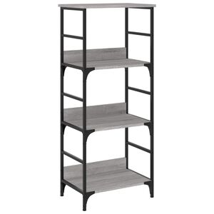 vidaXL Bookshelf Grey Sonoma 50x33x117,5 cm Engineered Wood