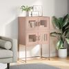 vidaXL Highboard Pink 68x39x107 cm Steel