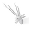 vidaXL Wall Mounted Gazelle's Head Decoration Aluminium Silver 33 cm
