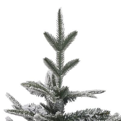 vidaXL Artificial Pre-lit Christmas Tree with Flocked Snow 180 cm PVC&PE