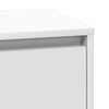 vidaXL Bedside Cabinet White 39 x 34.5 x 65 cm Engineered wood